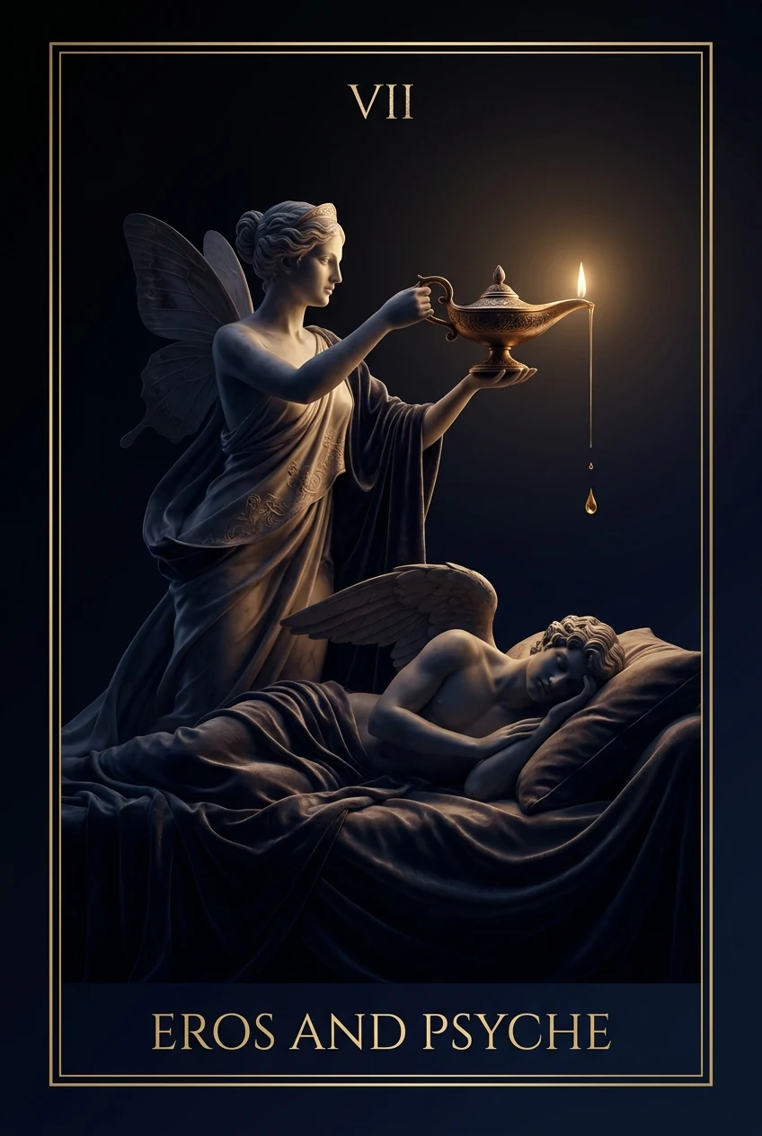 Eros and Psyche, A union broken by a forbidden glance and won back through trial